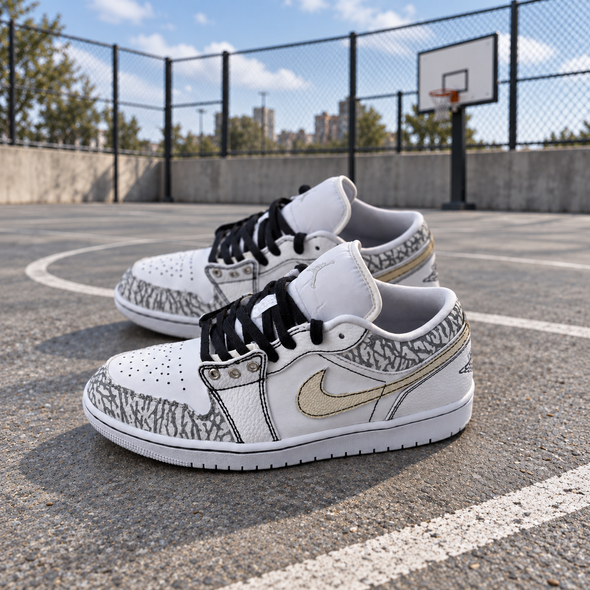 Personnalisation de sneakers sur mesure – vue 5, création Sneakers Landers