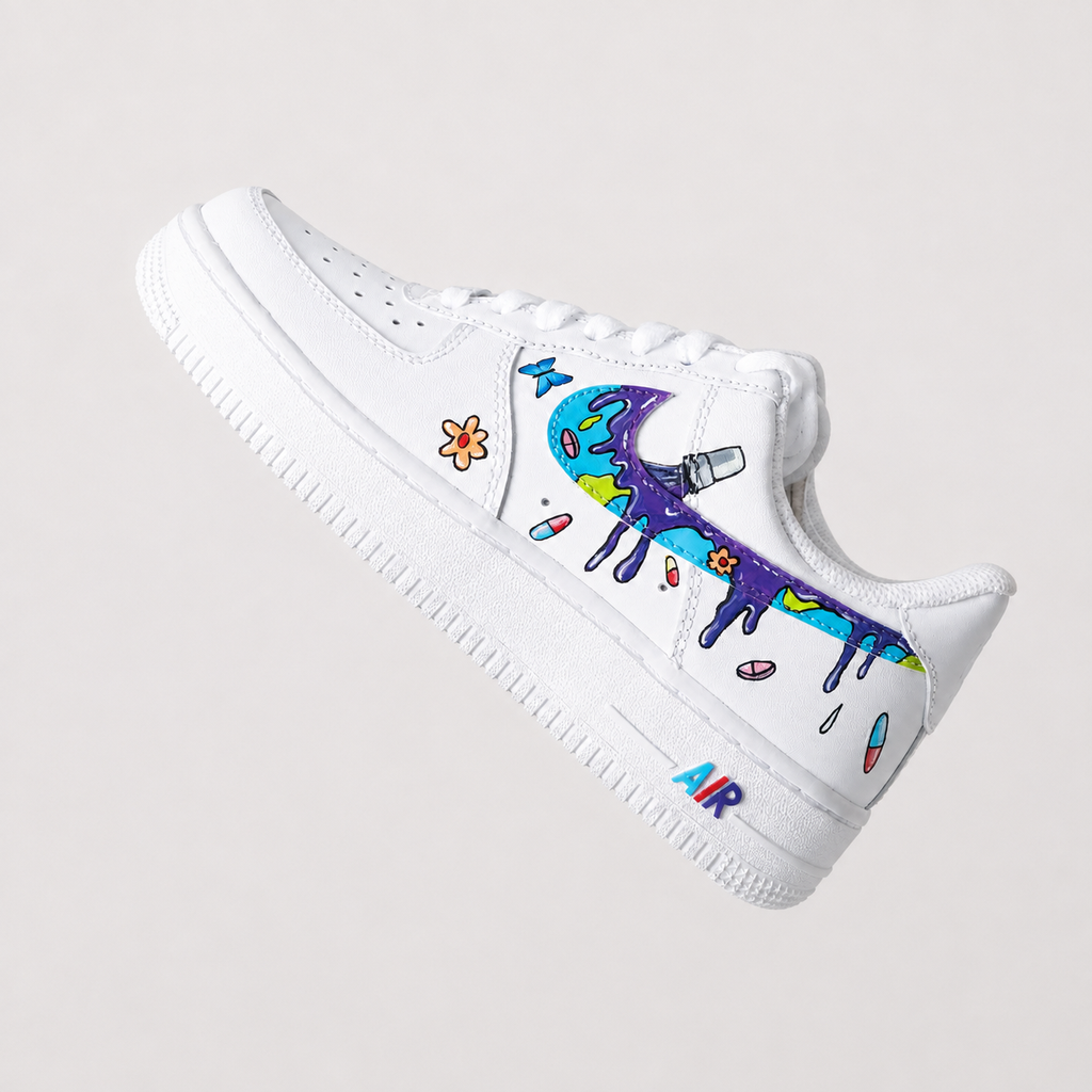 Personnalisation de sneakers sur mesure – vue 2, création Sneakers Landers