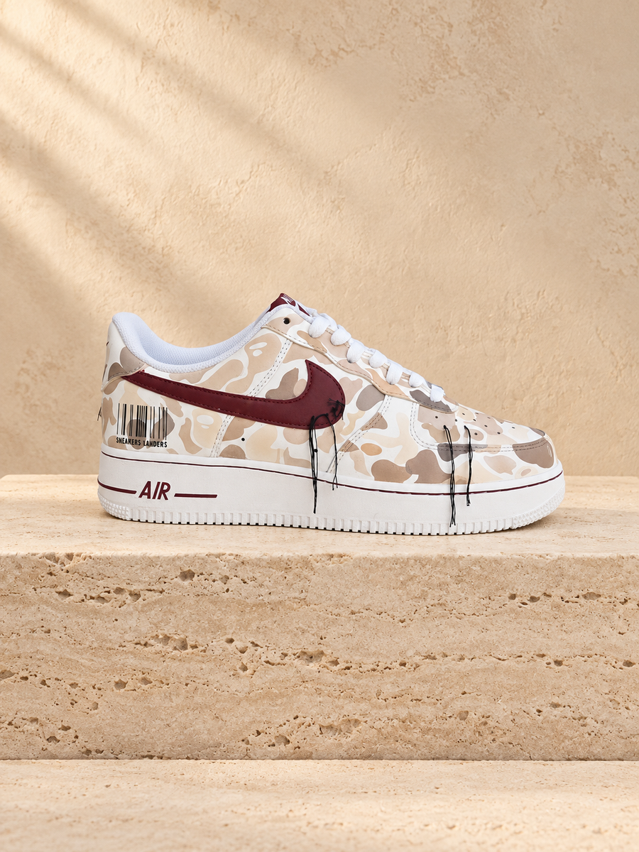Nike Air Force 1 Desert Storm custom – profil intérieur