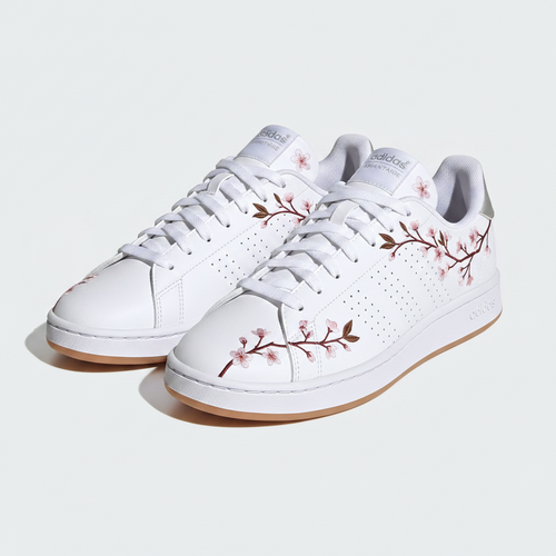 Adidas Court Édition Hanami – Rose & Blanc – vue 2, création Sneakers Landers