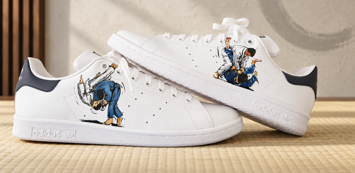 Adidas Stan Smith personnalisées pour un jeune judoka